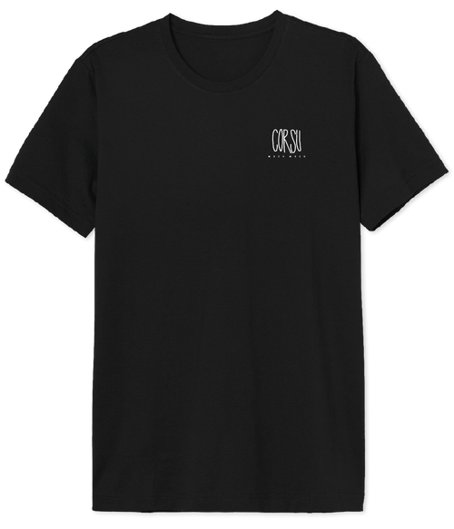 T-SHIRT NOIR CORSU MEZU MEZU